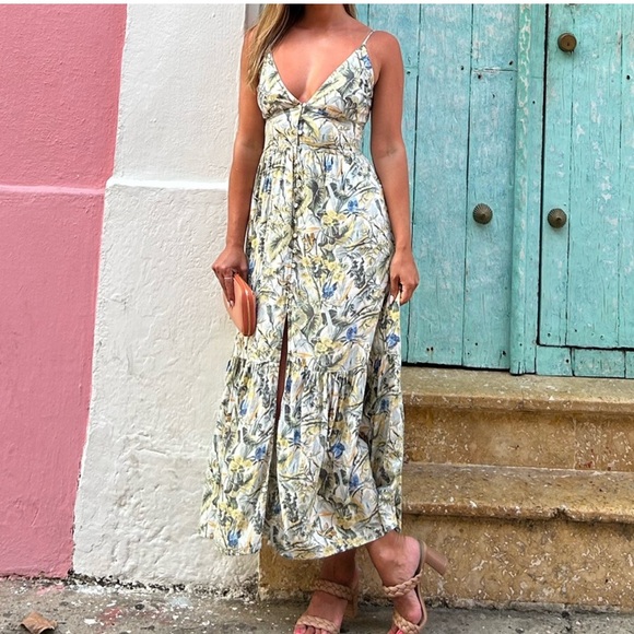 Abercrombie & Fitch Button Through Maxi Dress - Picture 2 of 4